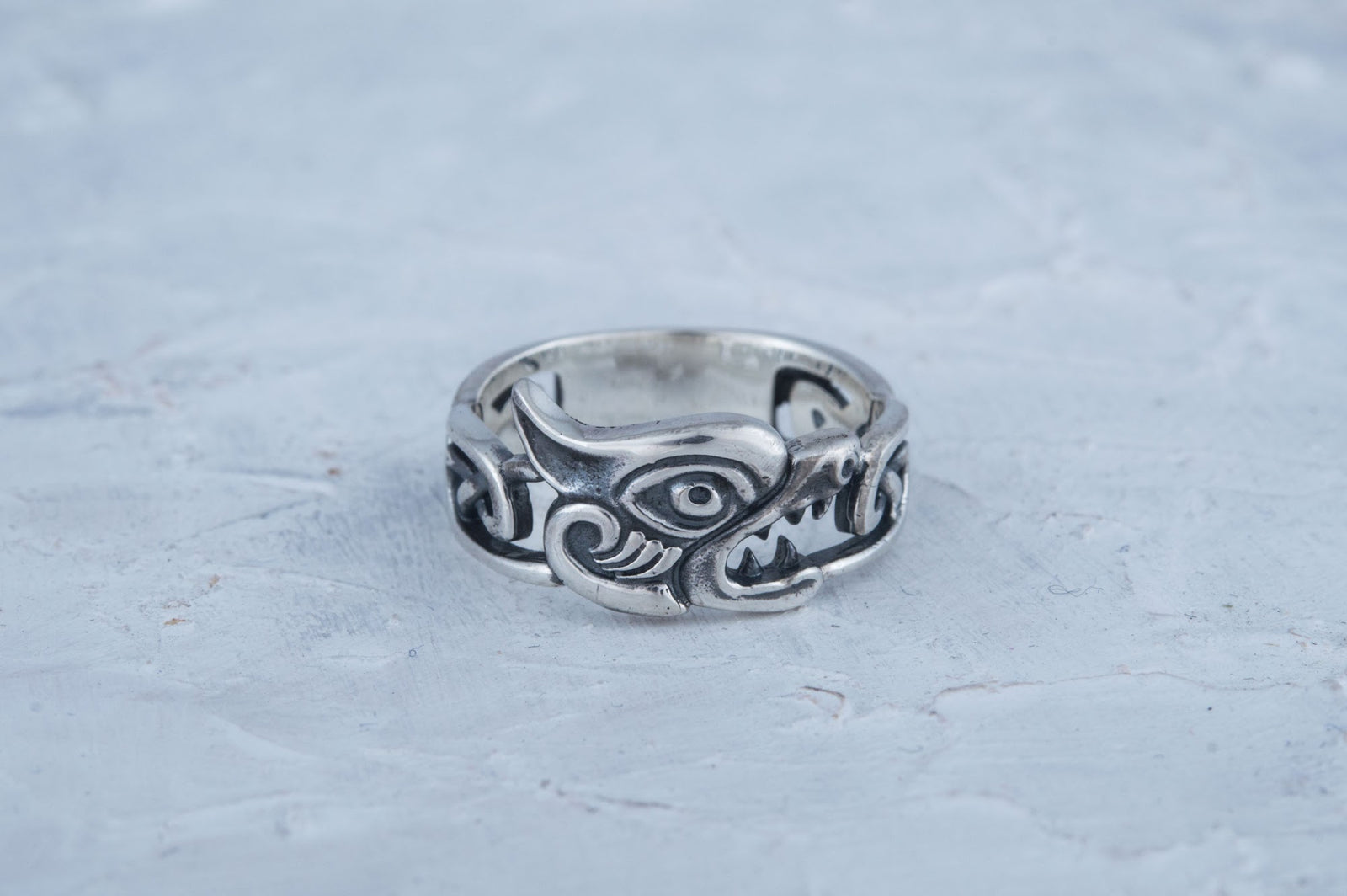 Bague Fenrir et Ornement — Argent 925