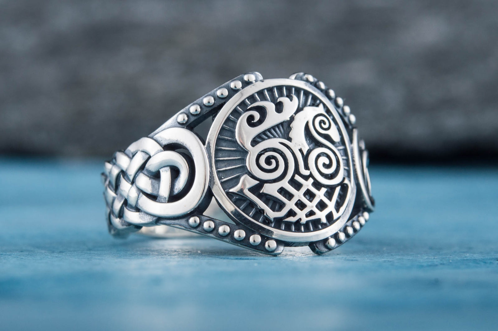 Bague Sleipnir et Ornement — Argent 925