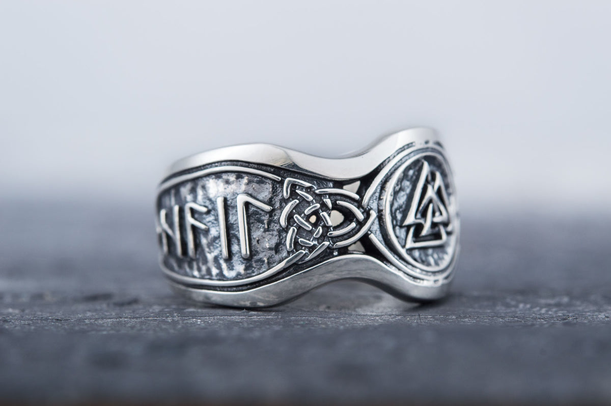 Bague Viking Salut à Odin — Argent 925