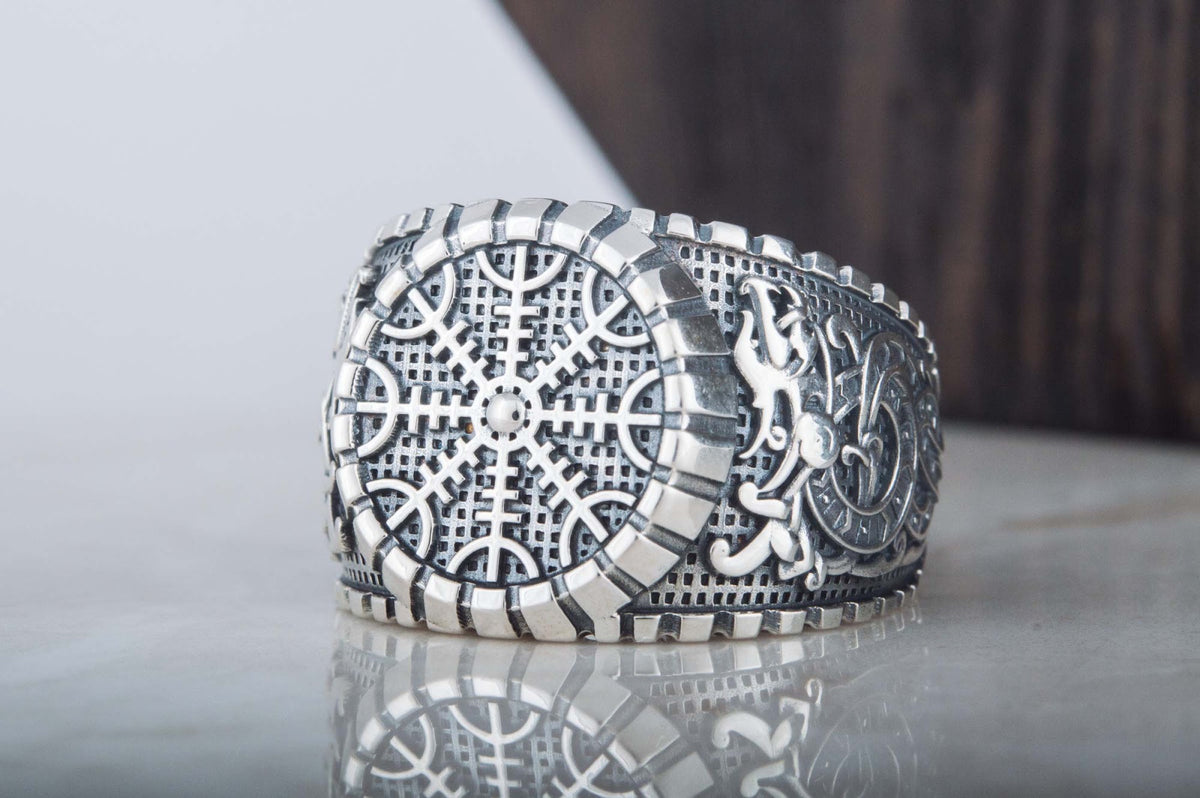 Bague Chevalière Viking Massive — Argent 925