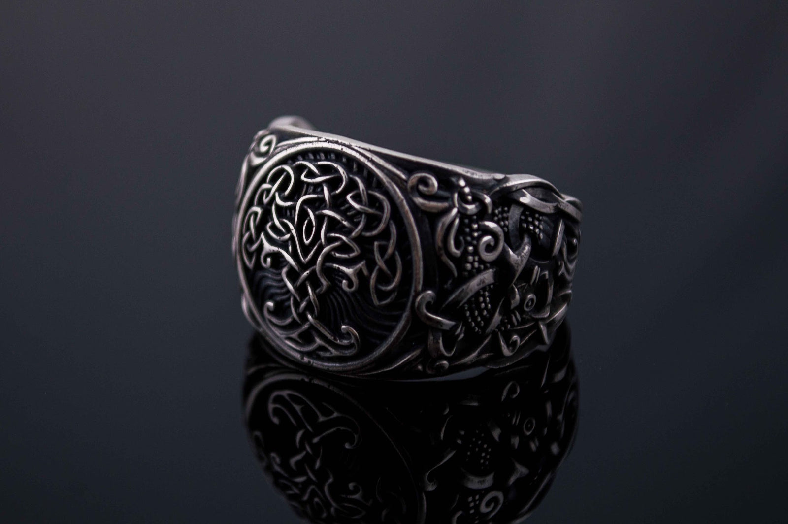 Bague Yggdrasil et Style Mammen — Argent 925