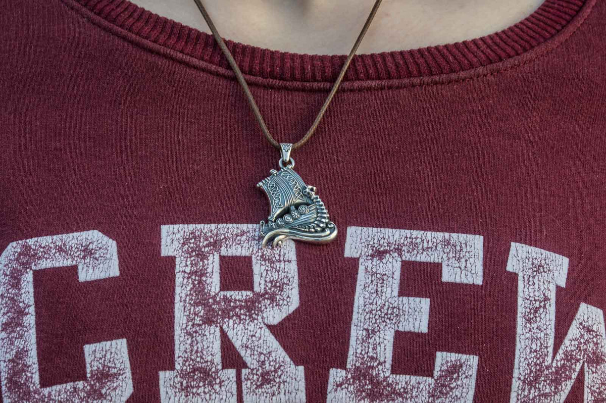 Pendentif Drakkar Ragnar — Argent 925