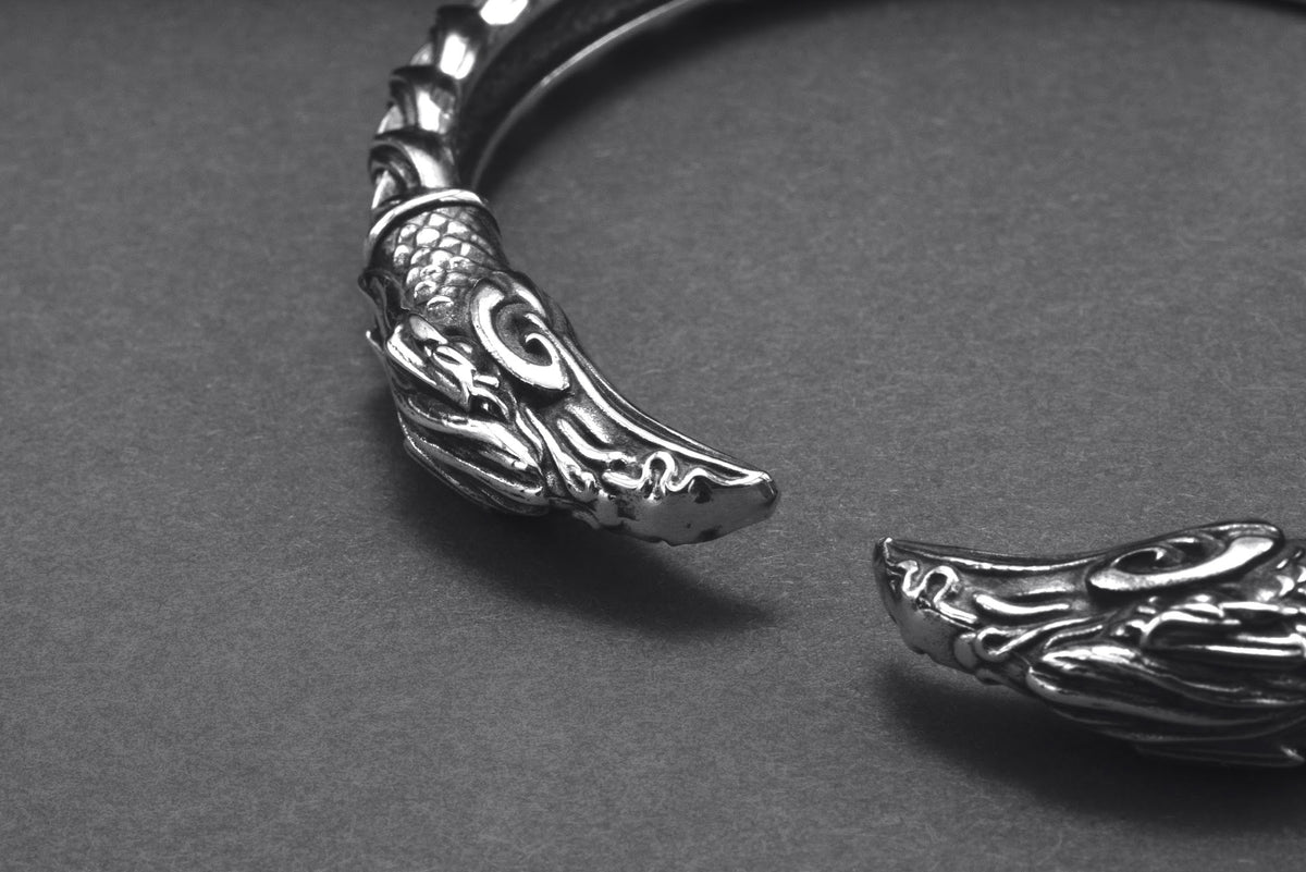 Bracelet Corbeaux et Ornement — Argent 925