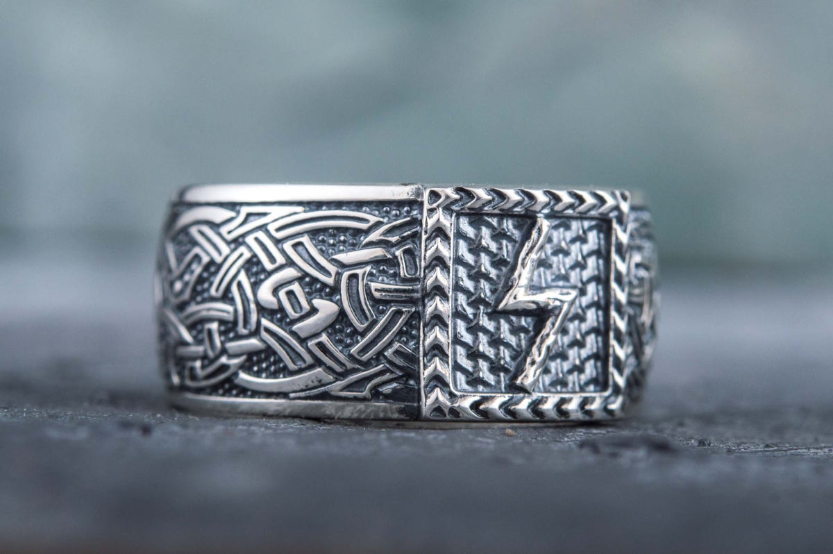Bague Runique Ivar — Argent 925