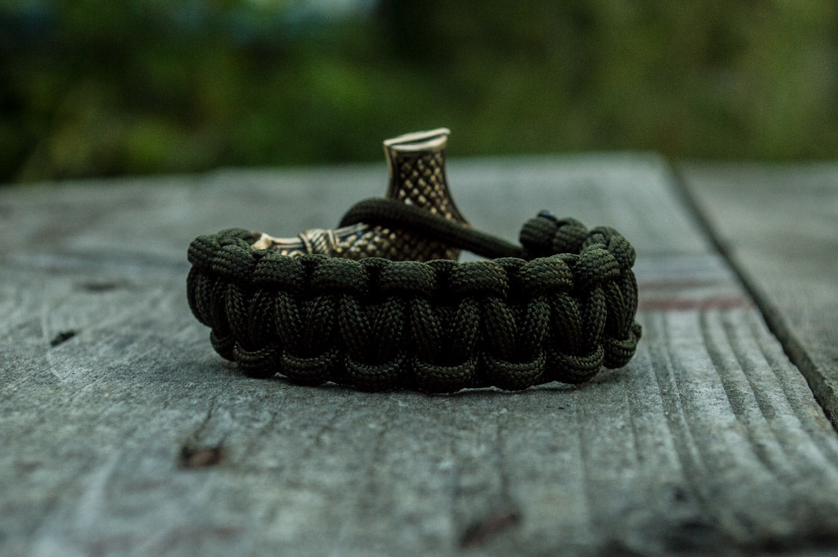Bracelet Paracorde Marteau de Thor Bjorn — Bronze