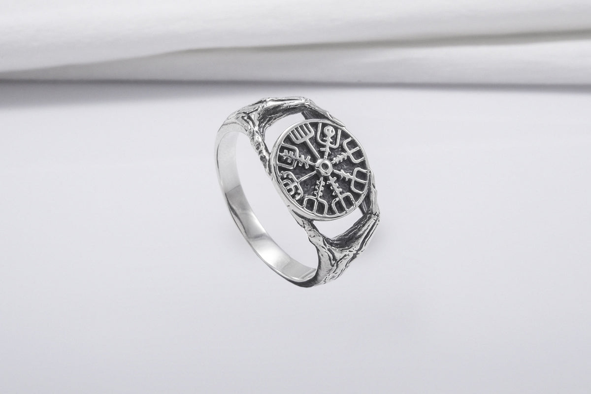 Bague Minimaliste Vegvisir — Argent 925