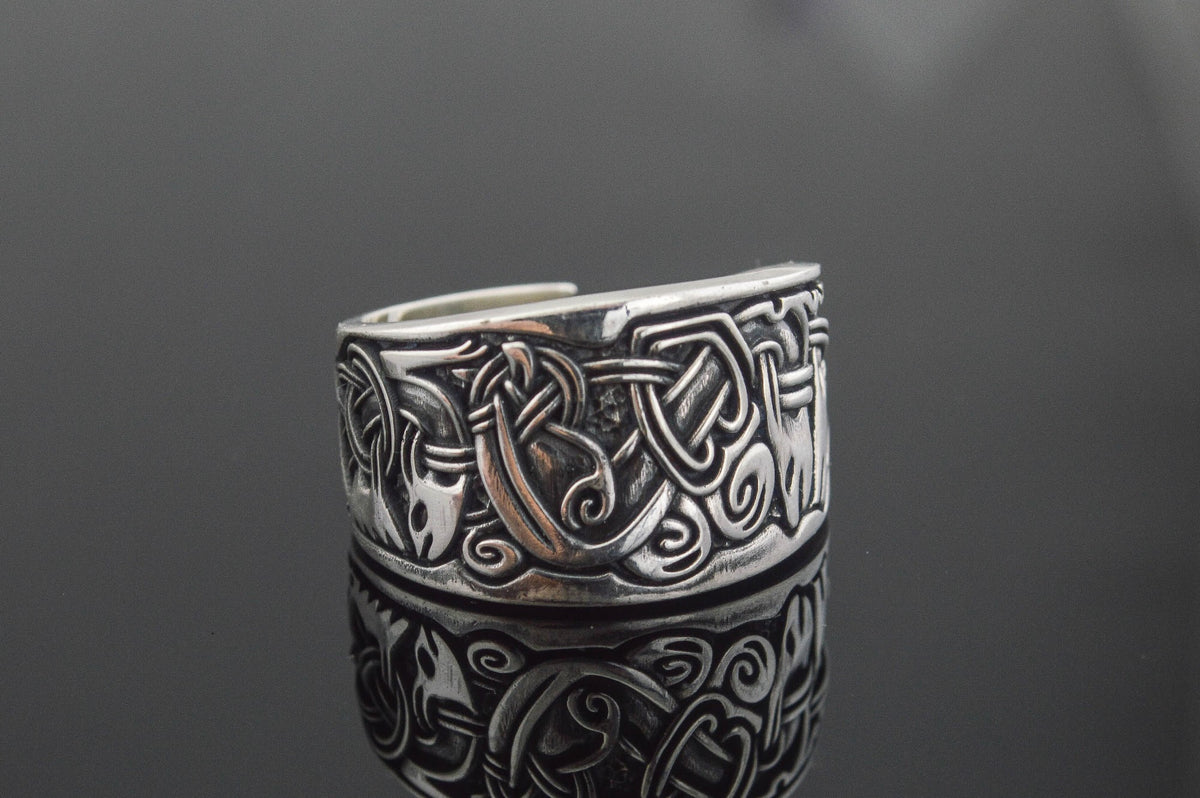 Bague Anneau Viking Torvald — Argent 925