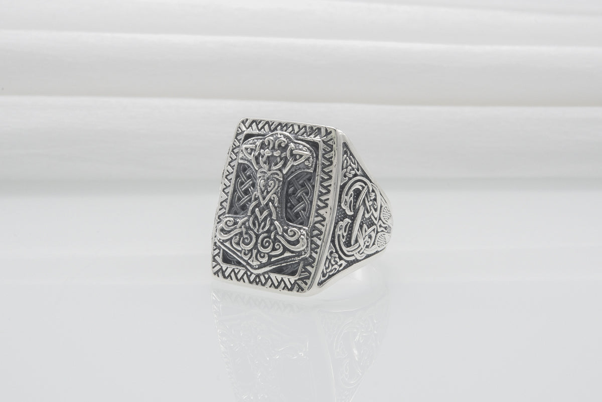 Bague Mjölnir et Chevalière — Argent 925