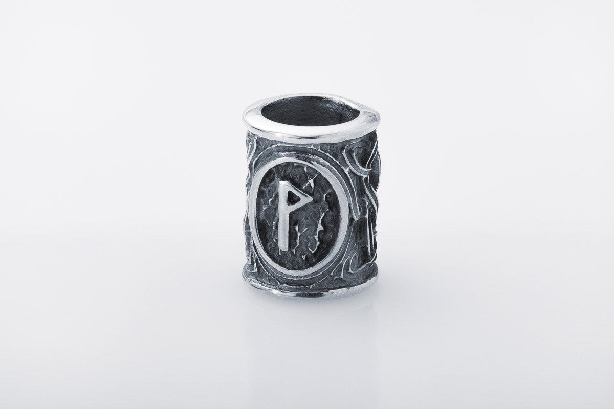 Perle de Barbe Rune Wunjo — Argent 925
