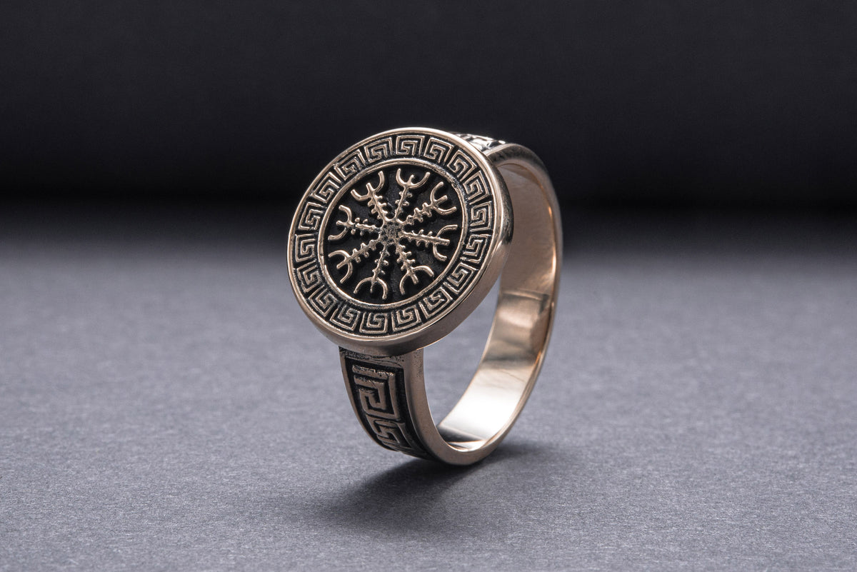 Bague Chevalière Sigrun — Bronze