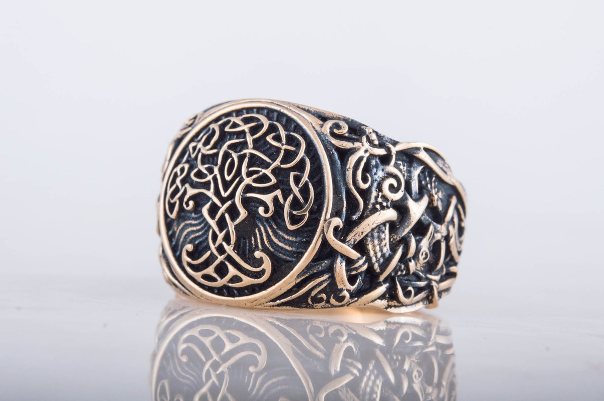 Bague Yggdrasil et Style Mammen — Bronze