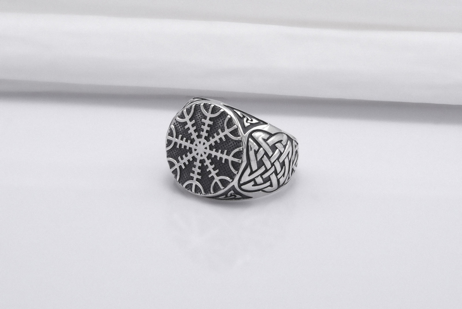 Bague Chevalière Viking Freyja — Argent 925