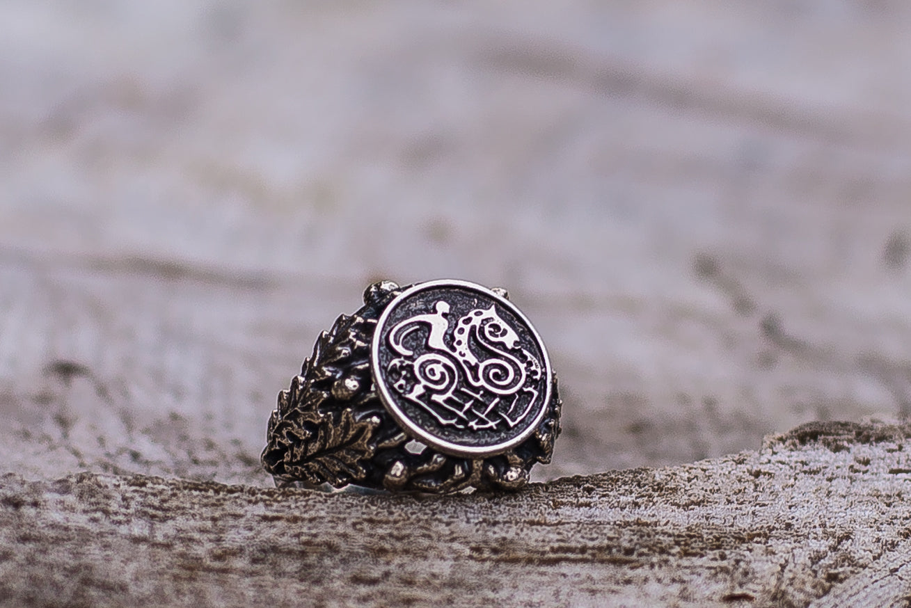 Bague Viking Chêne — Argent 925