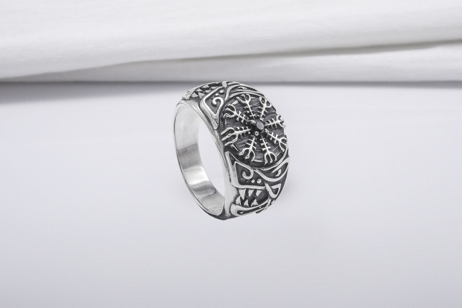 Bague Chevalière Viking Egil — Argent 925