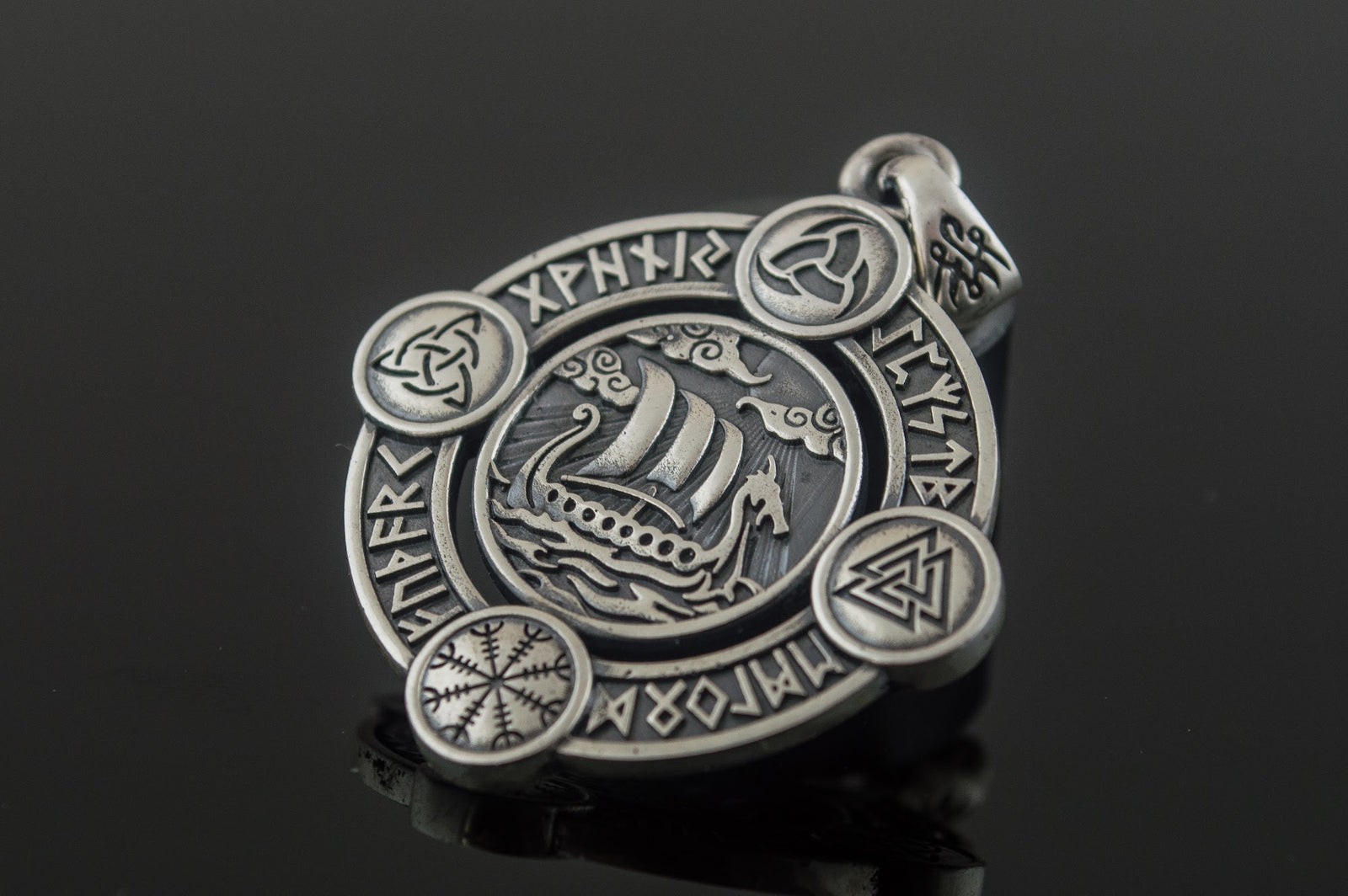 Pendentif Futhark — Argent 925