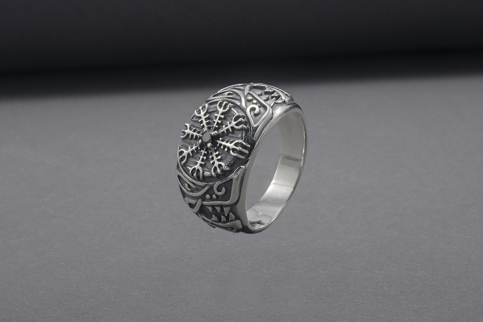 Bague Chevalière Viking Egil — Argent 925