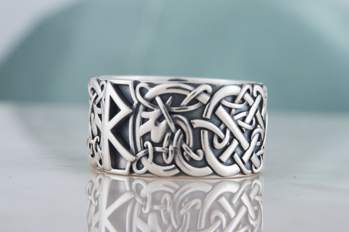 Bague Runique Leif — Argent 925
