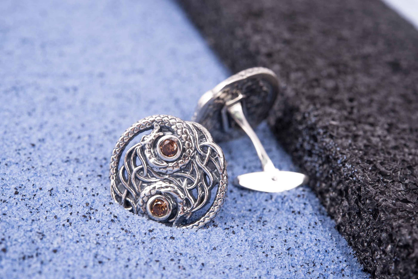 Boutons de manchette Viking Aslaug — Argent 925