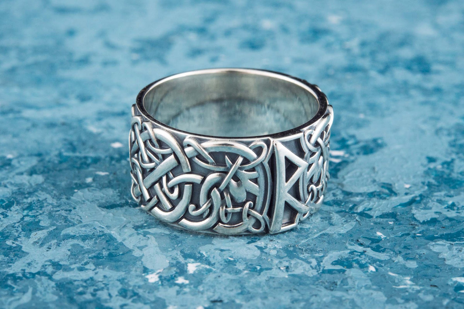 Bague Runique Leif — Argent 925