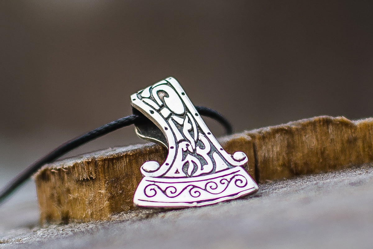 Pendentif Hache et Ornement Dazhbog — Argent 925