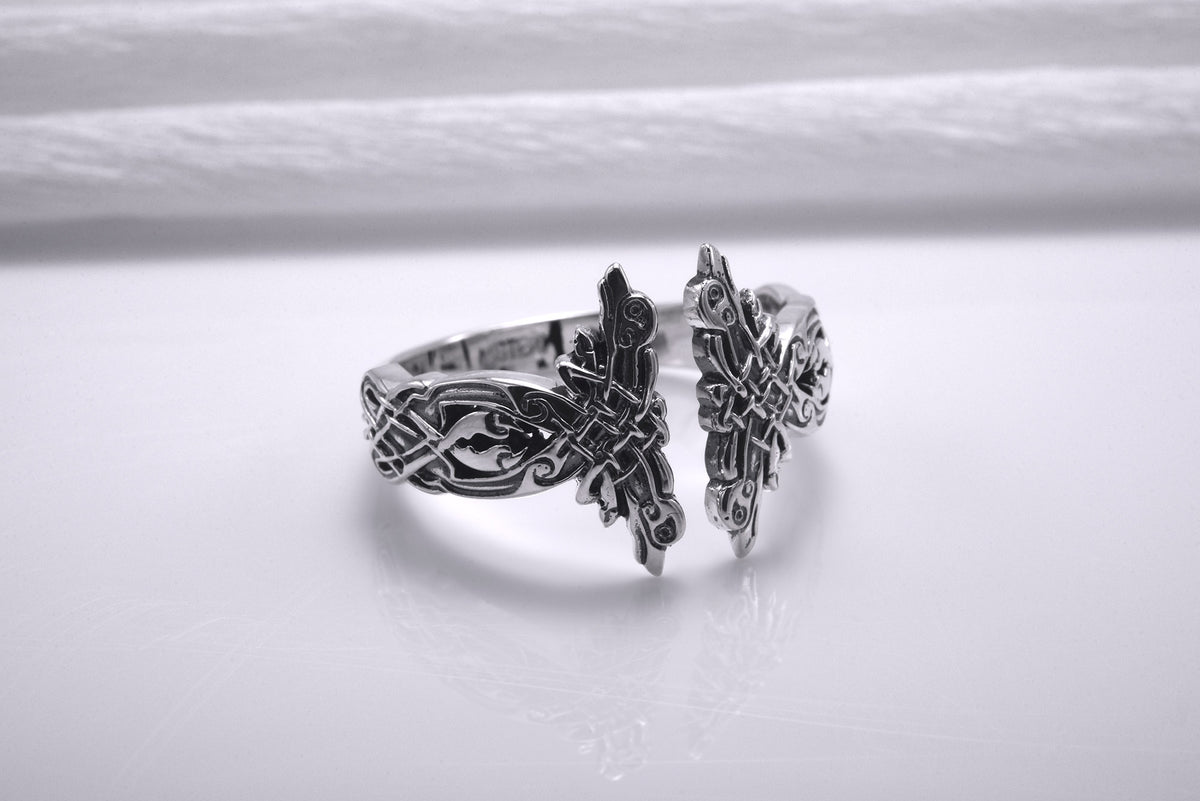 Bague Symboles Vikings Sigurd — Argent 925