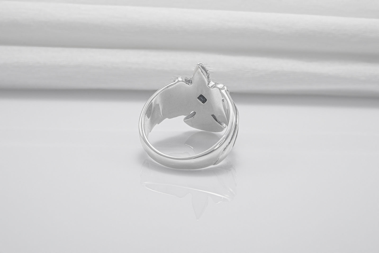 Bague Corbeau pierre bleue — Argent 925