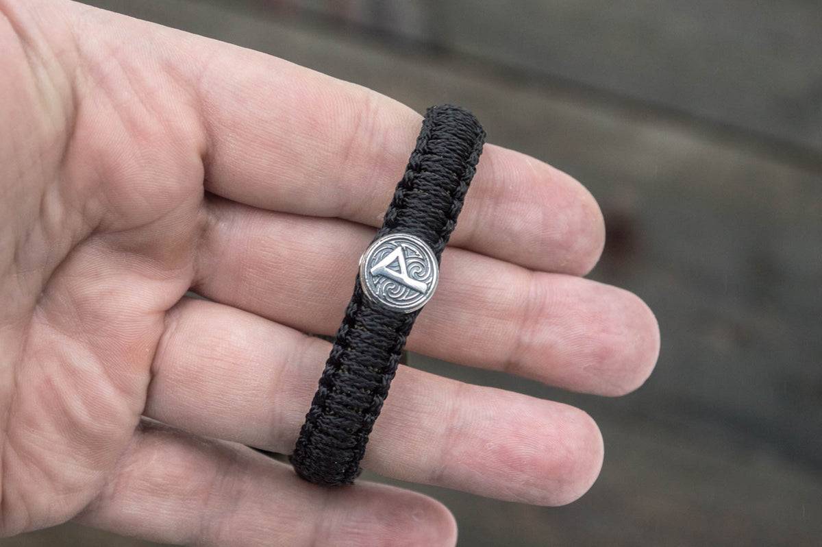 Bracelet Paracorde Médaillon Erik — Argent 925