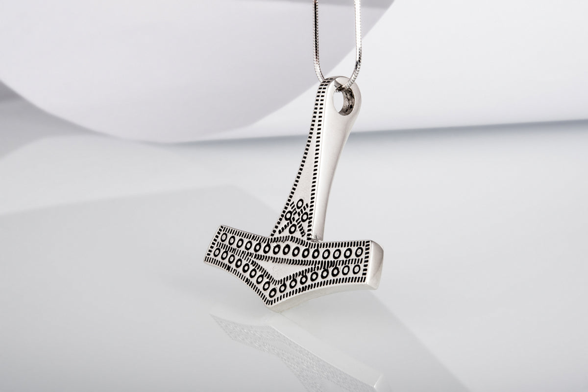 Pendentif Marteau de Thor et Mjölnir Alva — Argent 925