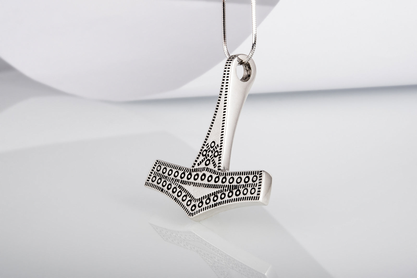 Pendentif Marteau de Thor et Mjölnir Alva — Argent 925