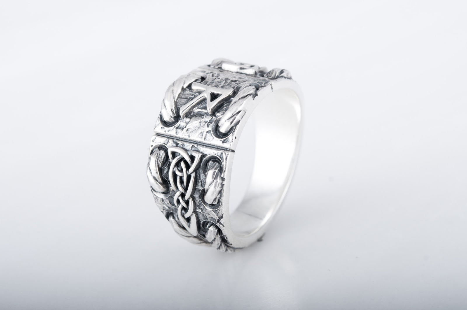 Bague Runique Ulf — Argent 925