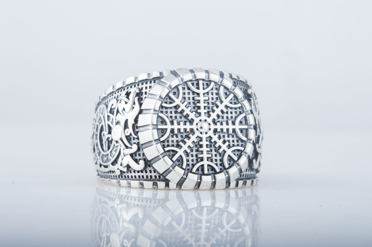 Bague Chevalière Viking Massive — Argent 925