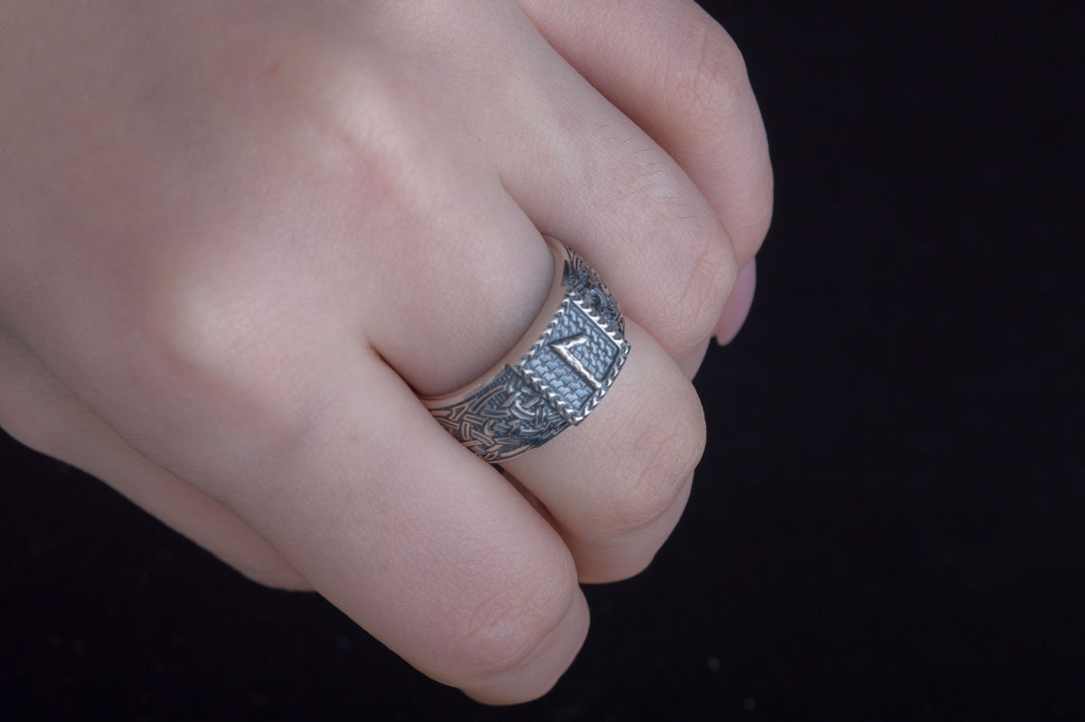 Bague Runique Sigurd — Argent 925