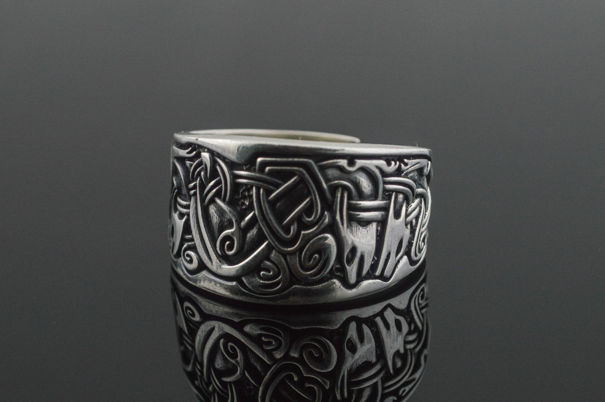 Bague Anneau Viking Torvald — Argent 925