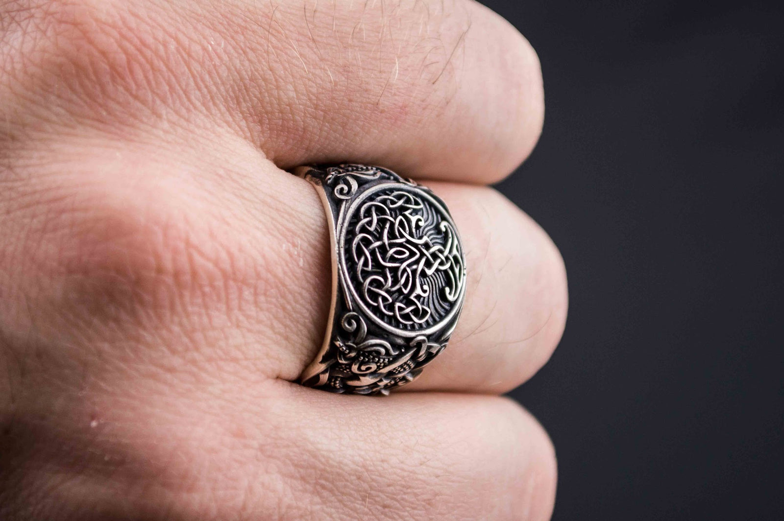 Bague Yggdrasil et Style Mammen — Argent 925