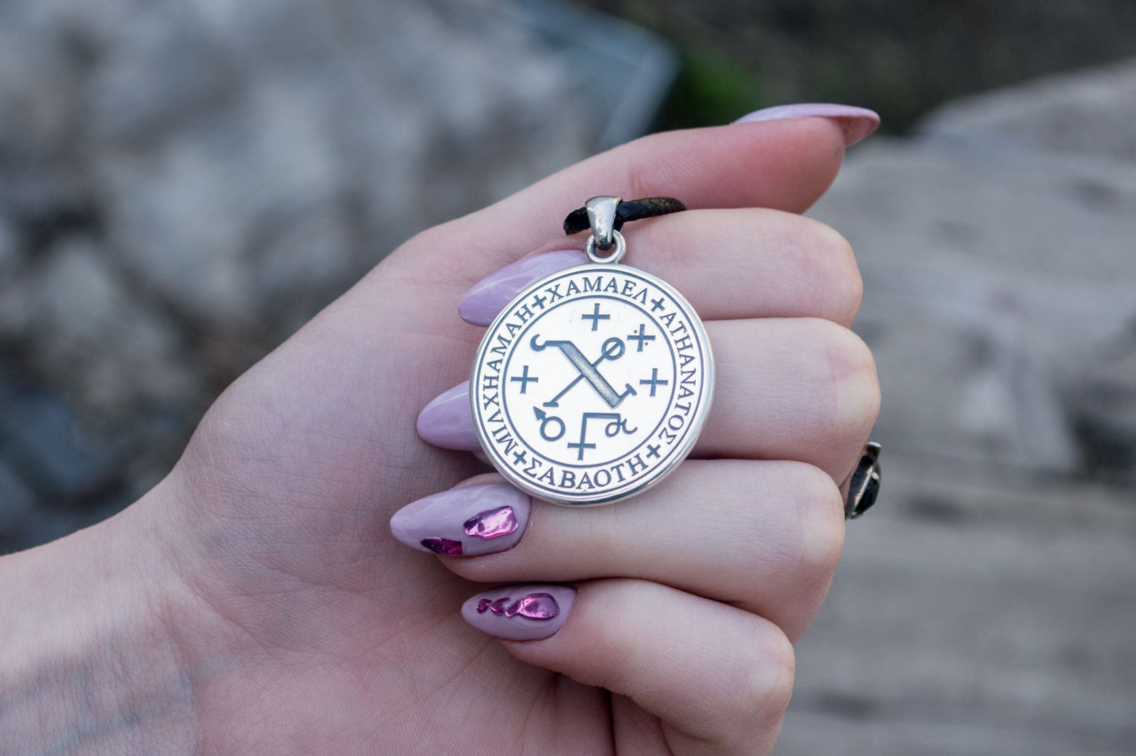 Pendentif Wicca Bergthor — Argent 925