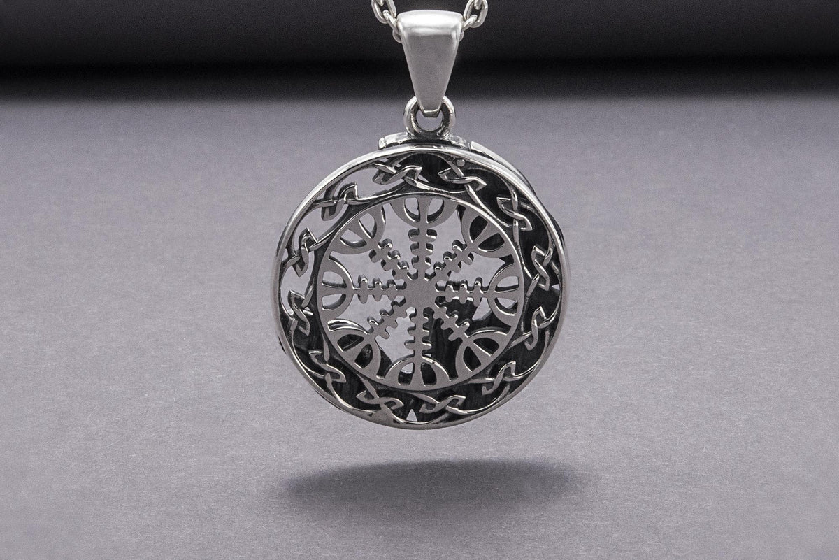 Pendentif Minimaliste Aegishjalmur — Argent 925