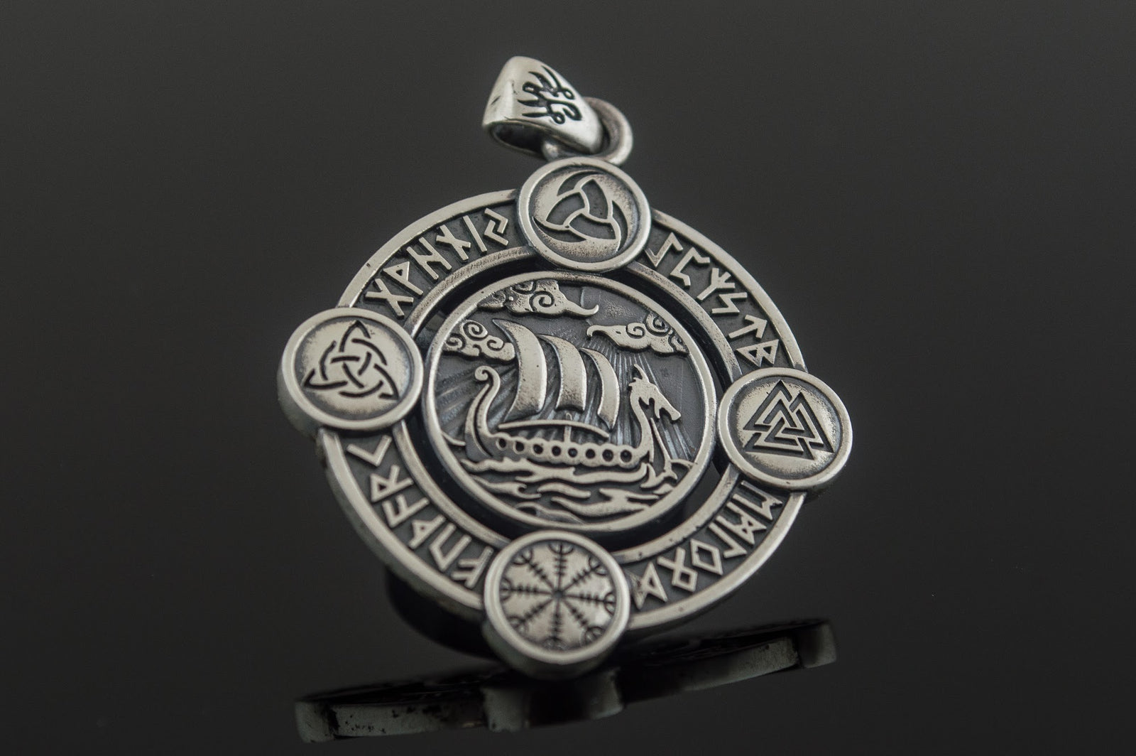 Pendentif Futhark — Argent 925