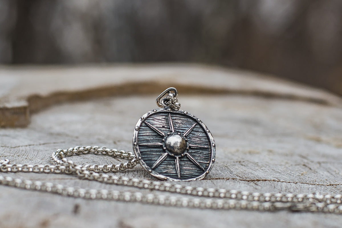 Pendentif Bouclier Floki — Argent 925
