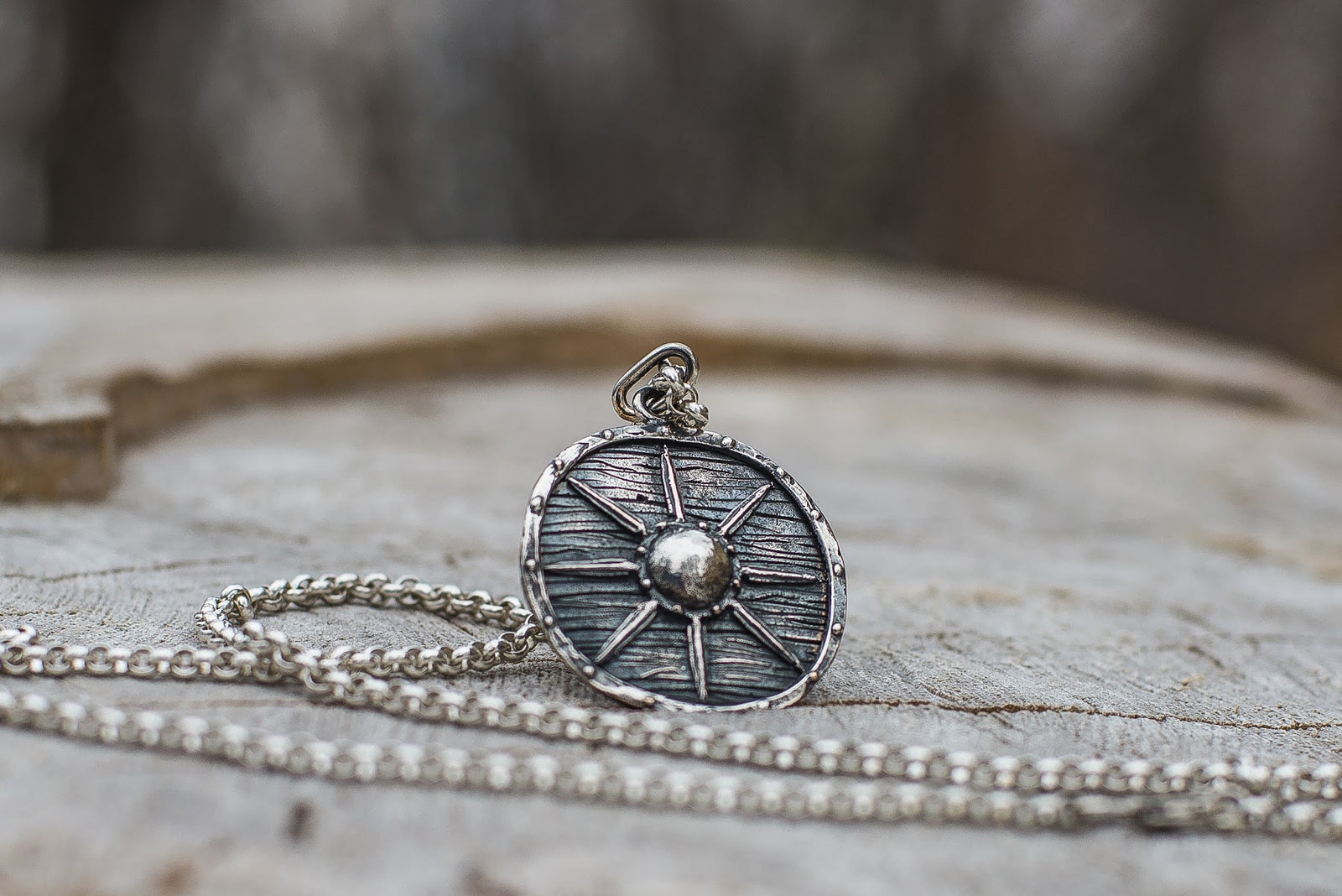 Pendentif Bouclier Floki — Argent 925