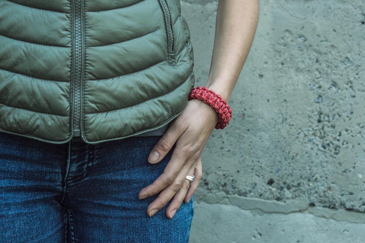 Bracelet Paracorde Marteau de Thor Halvar — Argent 925