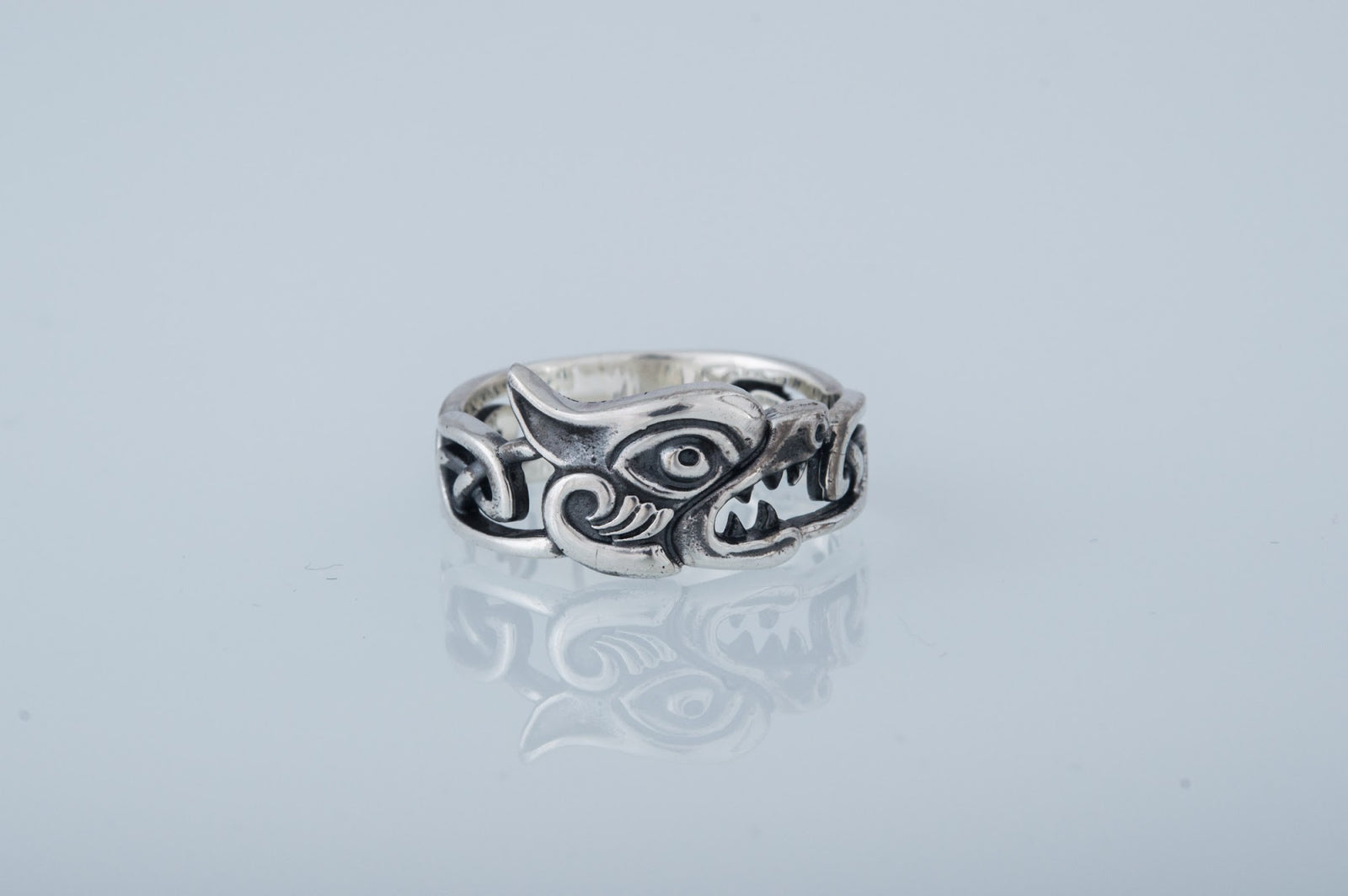 Bague Fenrir et Ornement — Argent 925