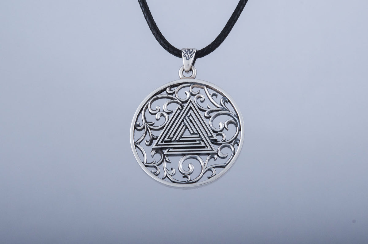 Pendentif Valknut Viking — Argent 925