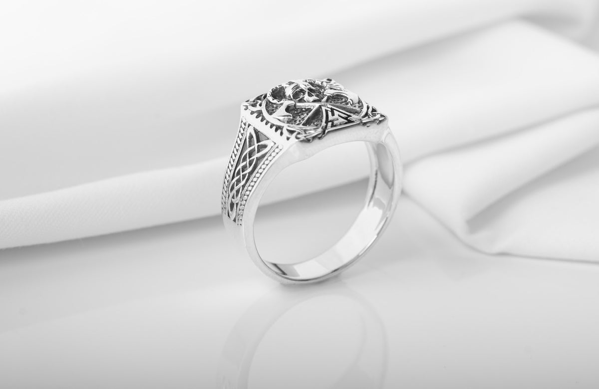 Bague Symboles Vikings Bjorn — Argent 925
