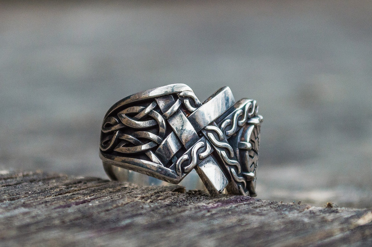 Bague Chevalière Viking Ivar — Argent 925
