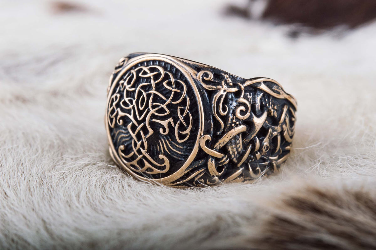 Bague Yggdrasil et Style Mammen — Bronze