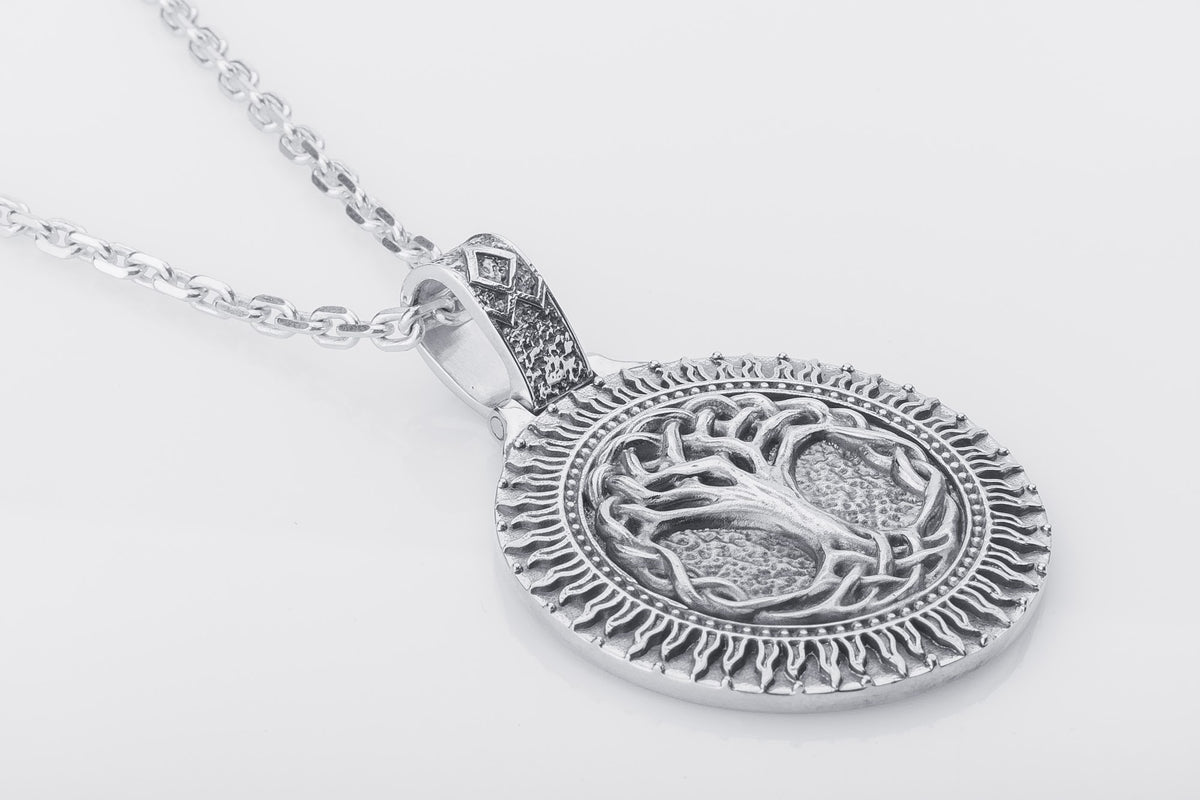 Pendentif Yggdrasil Grand Modèle — Argent 925