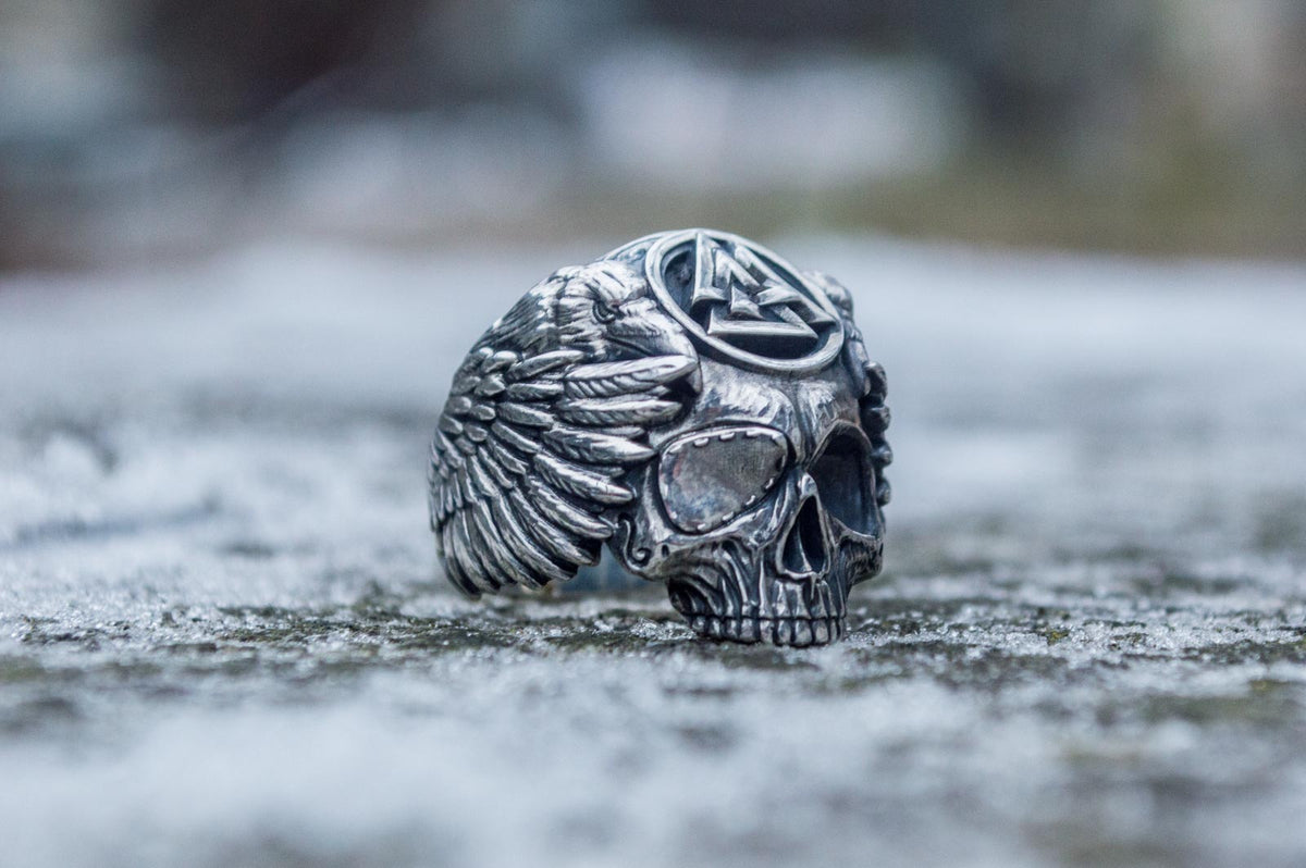 Bague Odin et Valknut — Argent 925