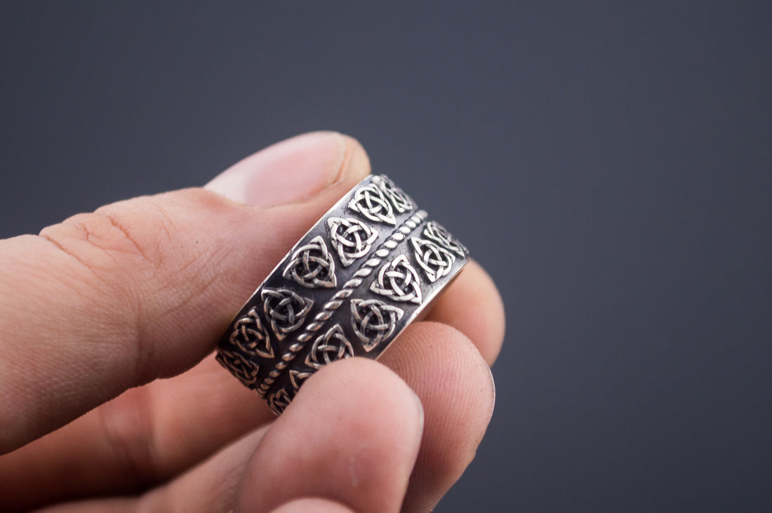 Bague Anneau Viking Hakon — Argent 925
