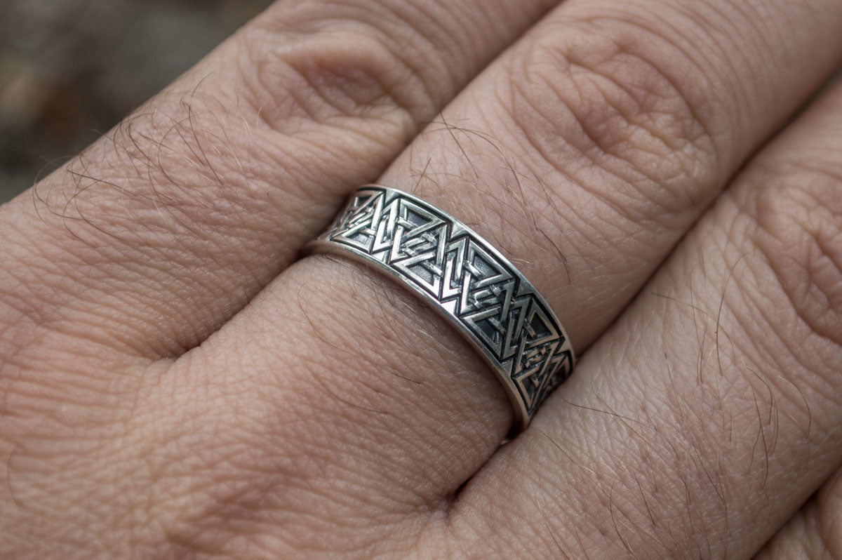 Bague Valknut Bjorn — Argent 925
