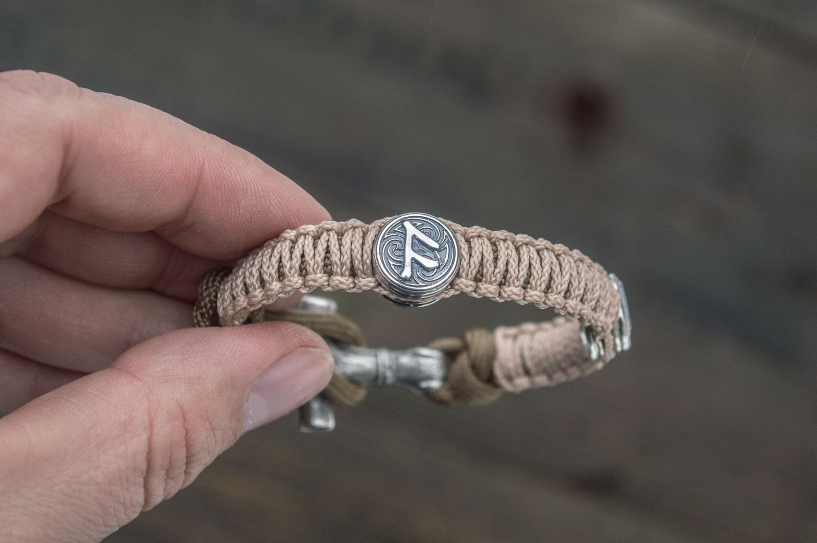 Bracelet Paracorde Marteau de Thor Egil — Argent 925